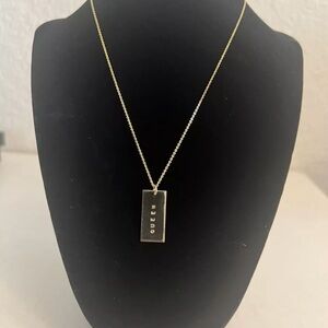 New James Michelle Emily Rose 14K Gold Fill 16” Necklace, Engraved QUEEN